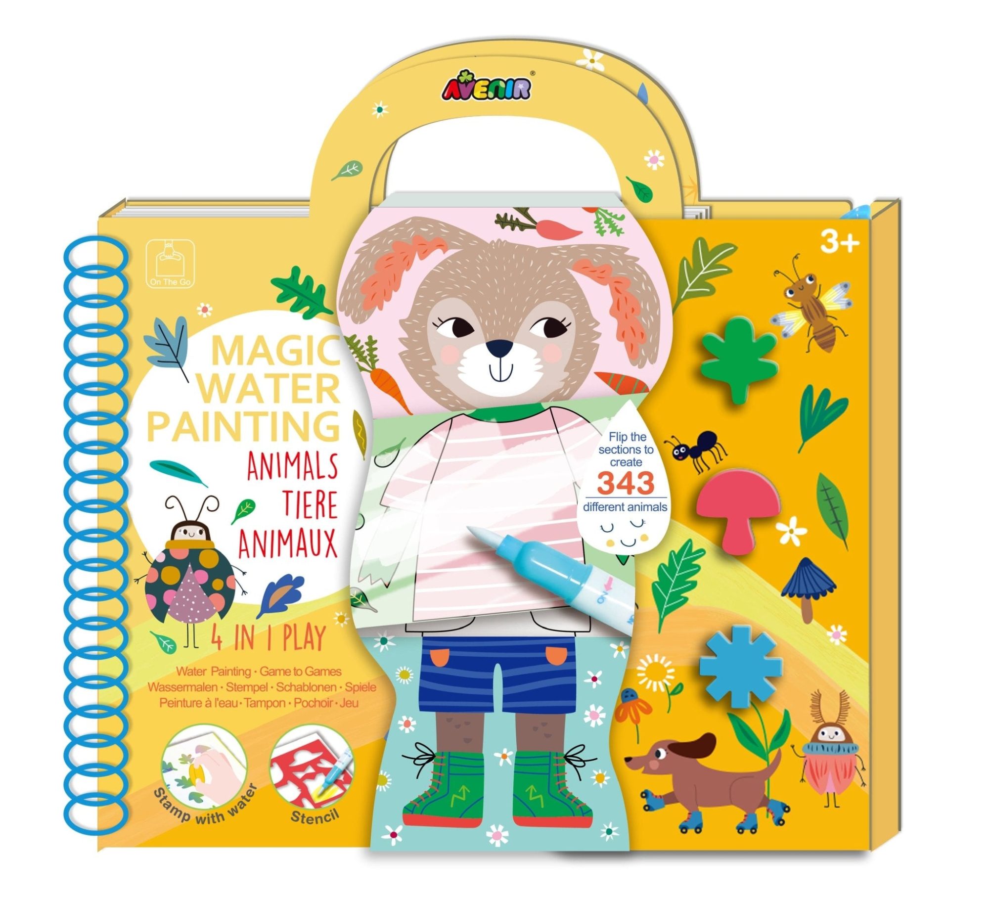 Avenir - Magic Water Painting 4in1 Animal