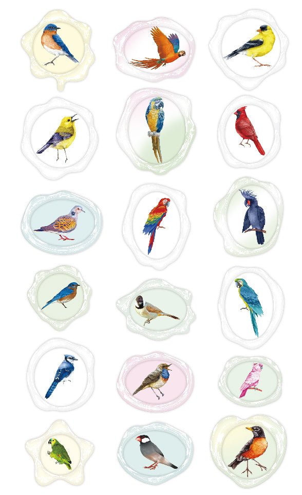 Avenir - Natural Creation Sealing Wax Sticker Birds - Image 3