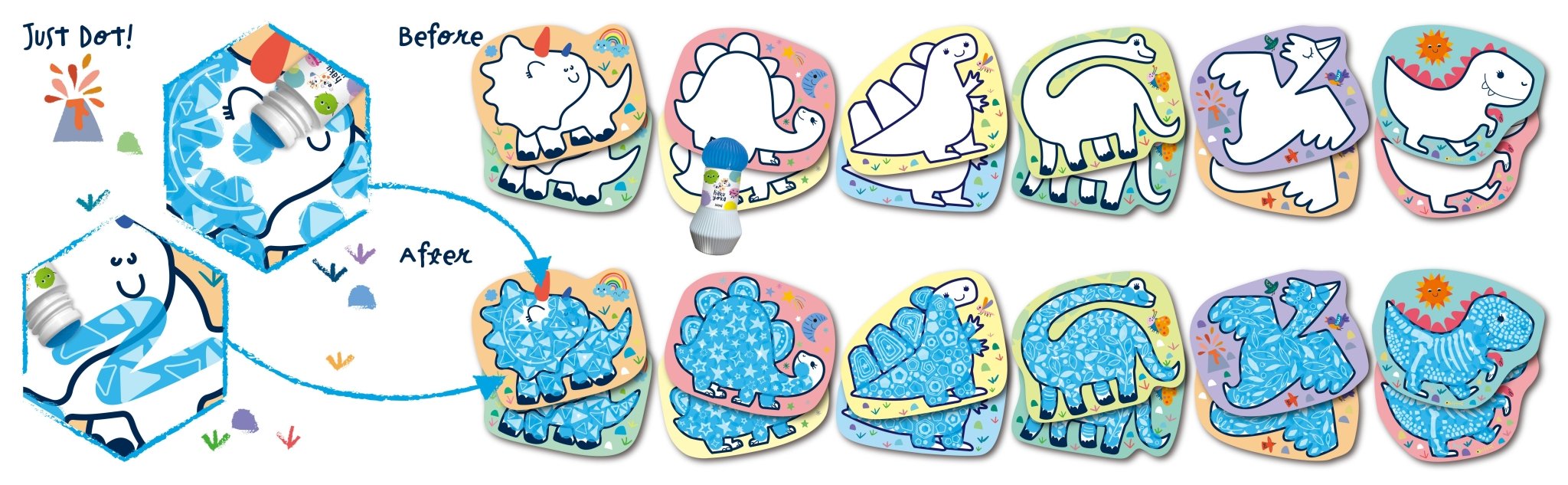 Hakuyoka Magic Reveal Art - Dinosaurs - Image 11