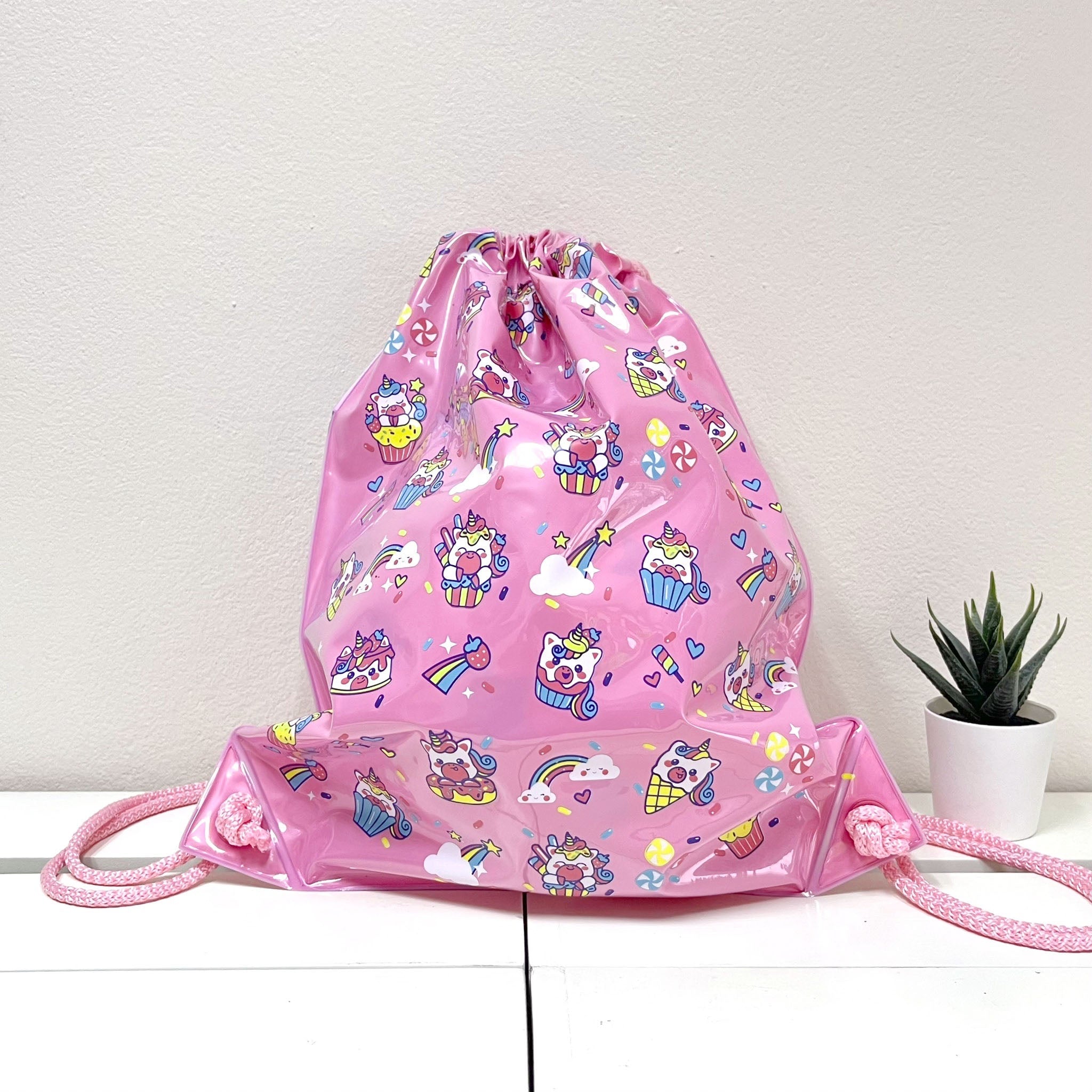 Inflatable Swim Bag - Cupcake Unicorn - Image 2