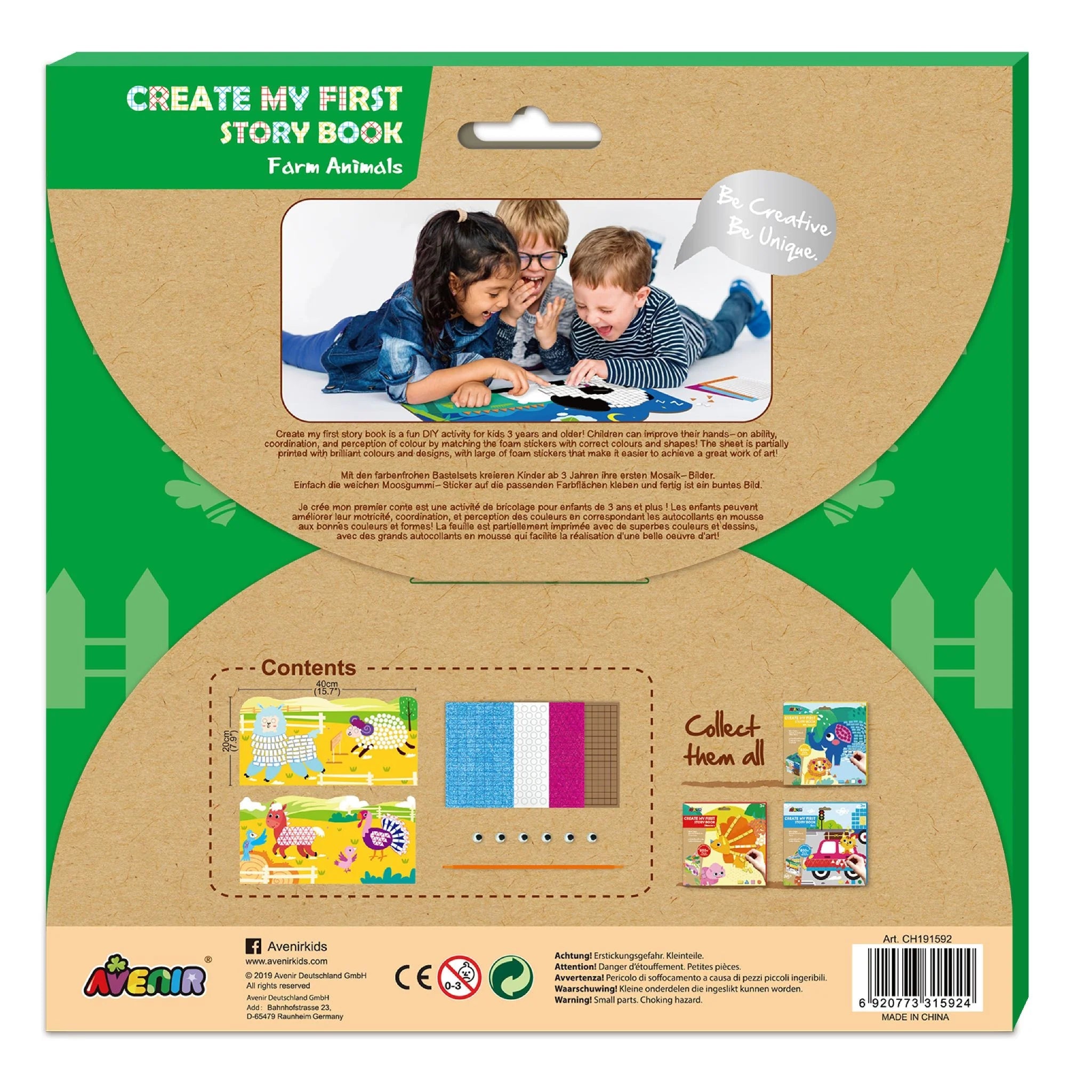 Mosaic Sticker Book Junior - Farm Animals - Image 2