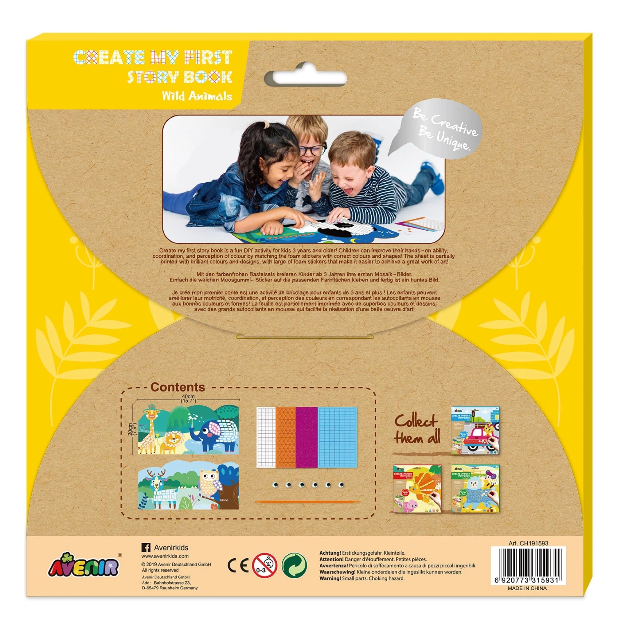 Mosaic Sticker Book Junior - Wild Animals - Image 2