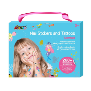 Nail Stickers and Tattoos Box Set - Mermaid
