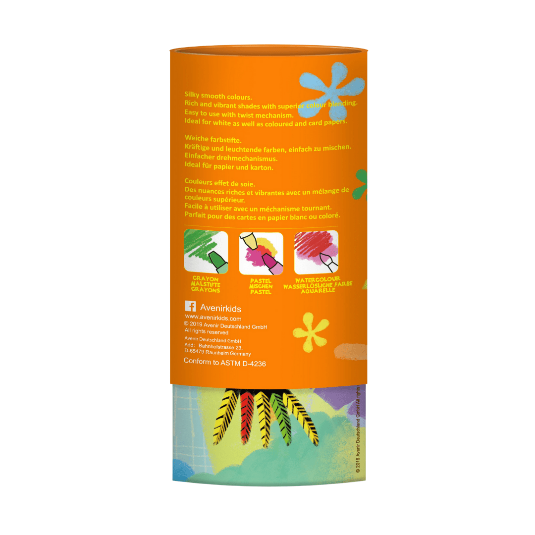 Silky Crayon 12 Colours - Toucan - Image 2