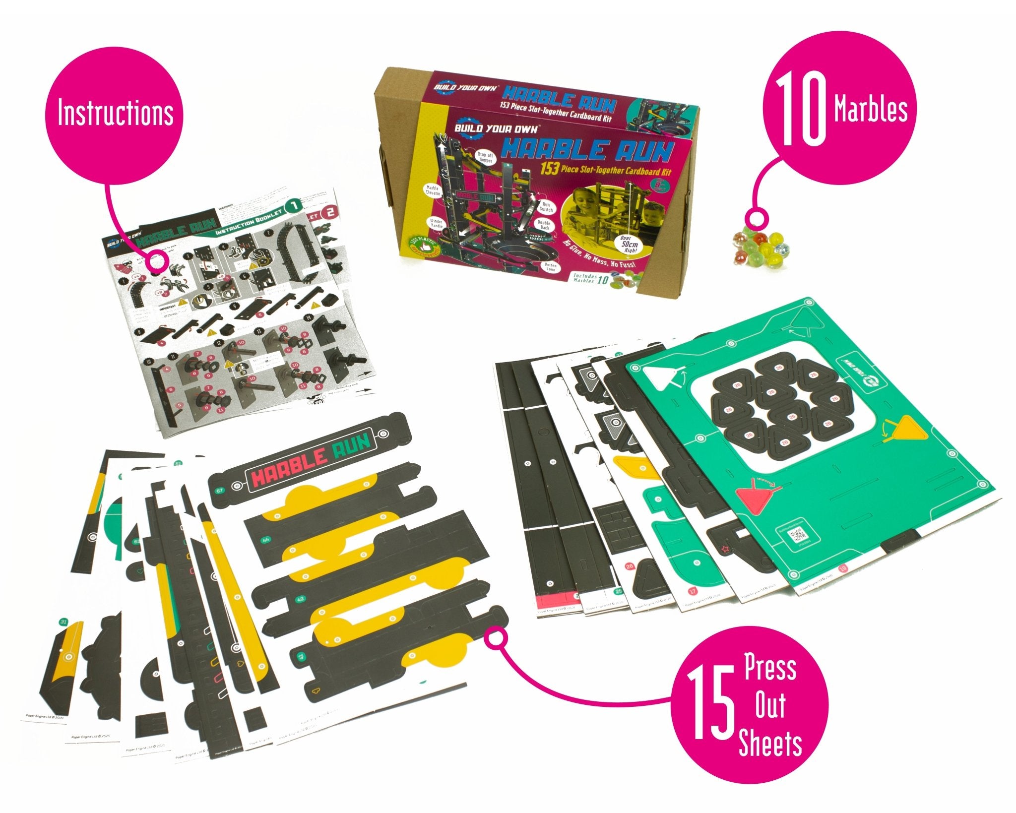 STEM Build - Marble Run with Three Neon Tracks - Image 6