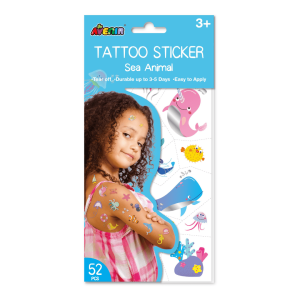 Tattoo Sticker - Sea Animal (52 pcs)