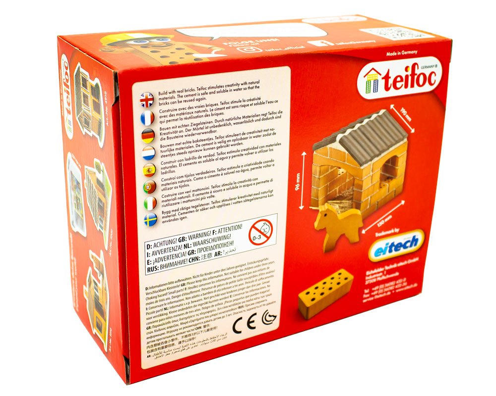 Teifoc Real Bricks Building Sets - Horse Stable - Image 7