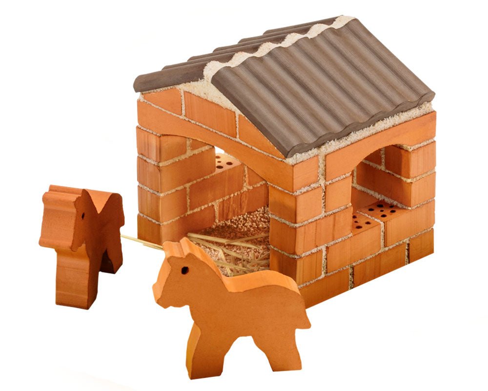 Teifoc Real Bricks Building Sets - Horse Stable - Image 4